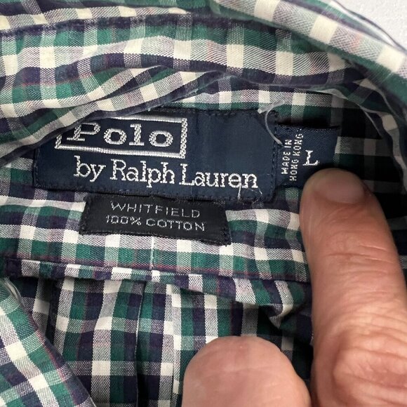 Polo by Ralph Lauren Men's Checkered Button Up Shirt Multicolor Size Large - Picture 8 of 8
